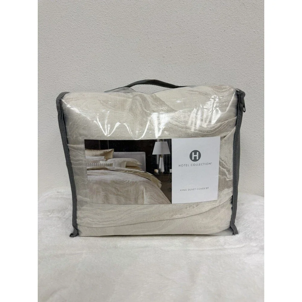 HOTEL COLLECTION Moonstone KING Duvet Cover + 2 King Shams $550
